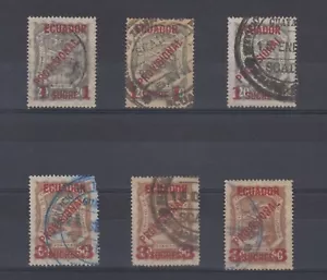 ECUADOR 1928 SCADTA SC C3 & C5 YV PA3 & 5 TOP WERT SECHS EINZELTÖNE GEBRAUCHT 465€ - Bild 1 von 2