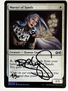 MTG Magic Martyr Of Sands Foil Signed Artist Proof x1 Masters UMA Randy Gallegos - Picture 1 of 2