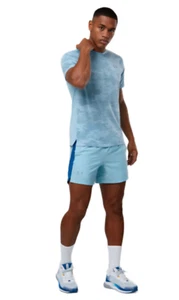Under Armour Mens Launch 5" Fitted Running Shorts Blizzard/Varsity Blue - Picture 1 of 4