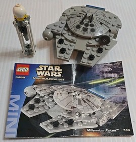 100% COMPLETE 2003 Vintage Lego Star Wars Set 4488 Millennium Falcon Mini 1/4