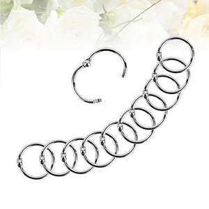 100 Pcs Multi Purpose Metal Snap For Loose Leaf Paper And Key - Picture 1 of 11