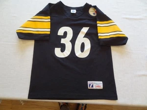 Camiseta de fútbol americano juvenil grande NFL con logotipo vintage 7 Pittsburgh Steelers Jerome Bettis - Imagen 1 de 9