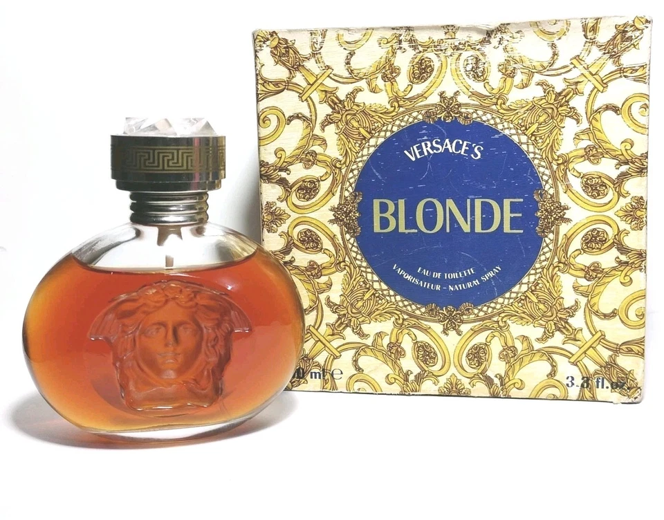 DE COLECCIÓN RUBIA DE VERSACE 100 ML EDT SPRAY CLÁSICO (NUEVO CON CAJA) PAQUETE ANTIGUO  Foto 1 de 4