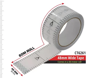 Cinta de ladrillo calibre perfiles de construcción Neilsen 37,5 mm x 33 m y 48 mm x 60 m - Impermeable - Imagen 1 de 6