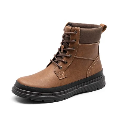 Botas al tobillo de invierno para hombre impermeables aisladas zapatos al aire libre botas cálidas para nieve Foto 1 de 4