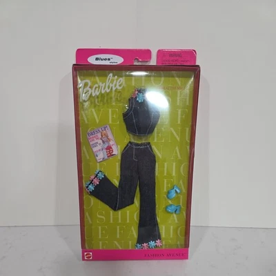 复古 90 年代芭比娃娃时尚大道日购物中心娃娃套装牛仔蓝调套装 — 第 1/4 张图片