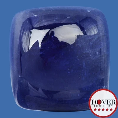 Piedra suelta corte cojín cabujón doble tanzanita GIA 141,10 quilates sin precio base Foto 1 de 4