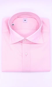 Hemd Handgemacht in Italien Vollzwirn Slim Fit Rosa - Bild 1 von 9