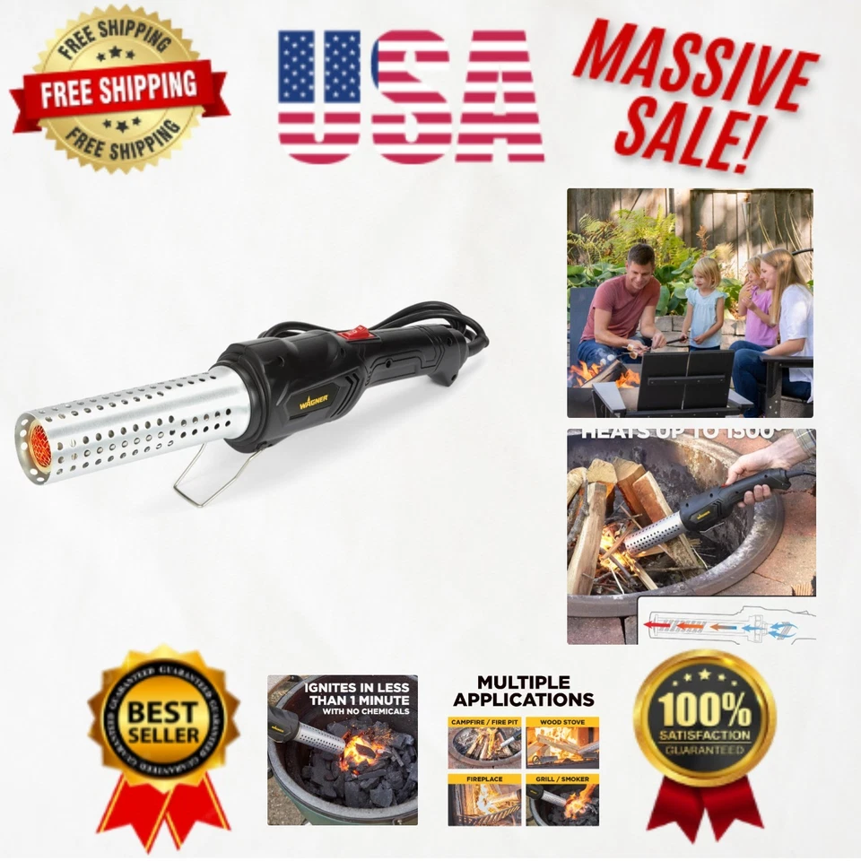 Wagner Electro-Torch C900085 Fire Starter Charcoal Starter and Lighter BBQ ...