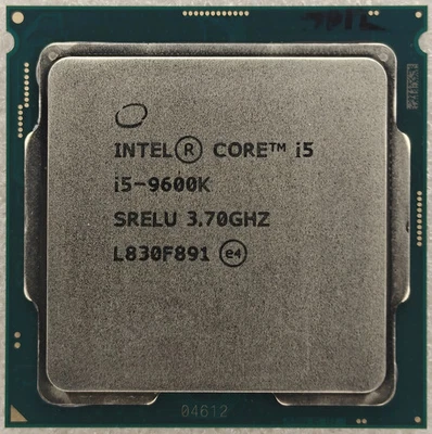 Intel 9th Gen Core i5-9600K SRELU SRG11 3.7GHz (Turbo 4.6GHz) 6-Core LGA1151 CPU - Image 1 of 2