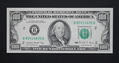 1988 $100 Federal Reserve Note/New York/F-2172B/uncirculated/Free Shipping - Image 1 of 4