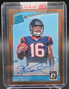 2018 Donruss Optic Rated Rookie Bronze Prizm Keke Coutee #176 Rookie Auto RC - Bild 1 von 4