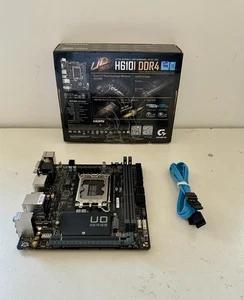 Gigabyte Intel H610I DDR4 LGA 1700 Mini-ITX Motherboard! PCIe 4.0 M.2 USB 3.2! - Afbeelding 1 van 11