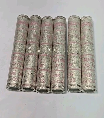 Lot of 6 - Burndy YS25 N100 Compression Butt Splices 1/0 STR Pink Die, 3.125" - Image 1 of 2