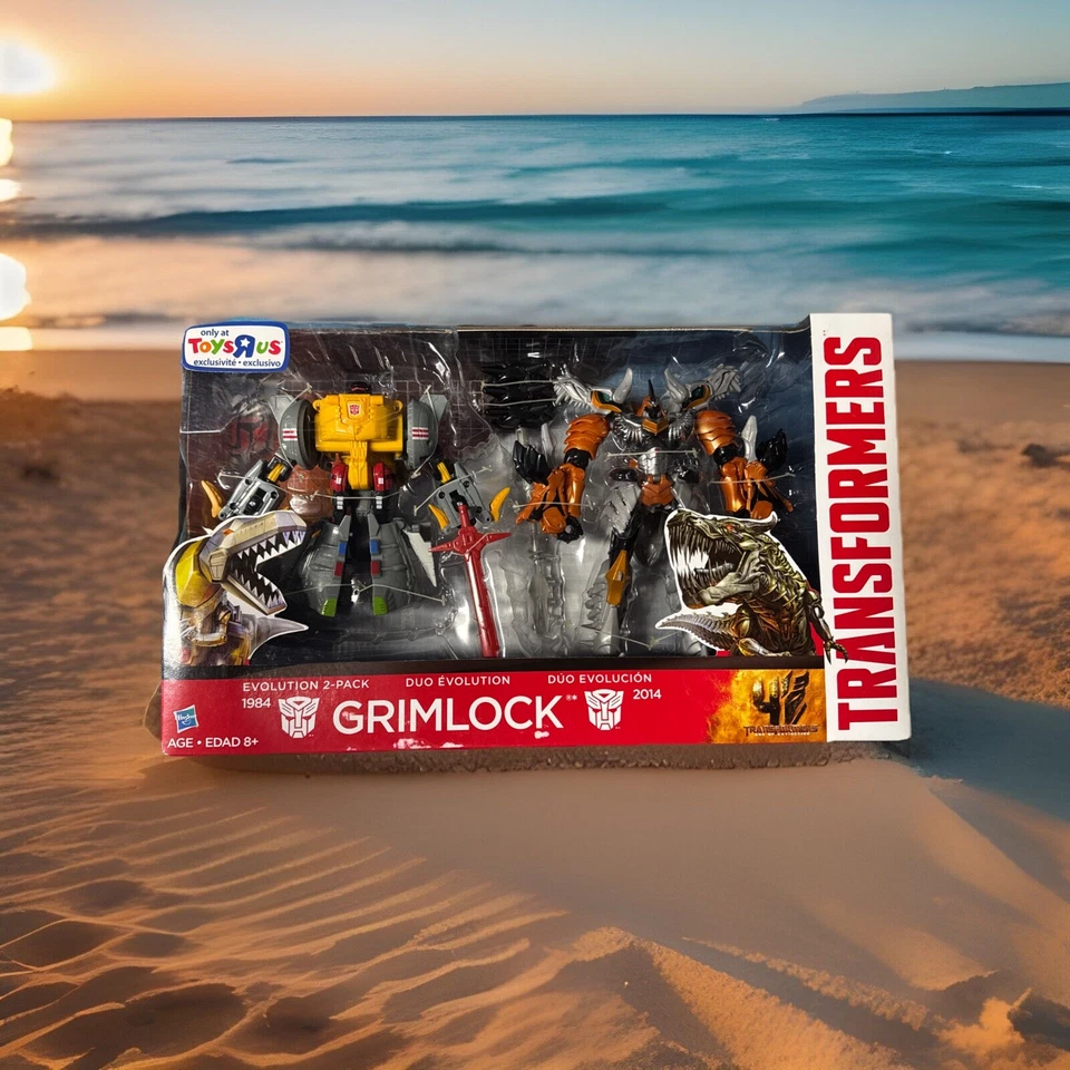 Hasbro Transformers Age of Extinction AOE Grimlock Evolution 2-pack 1984 2014