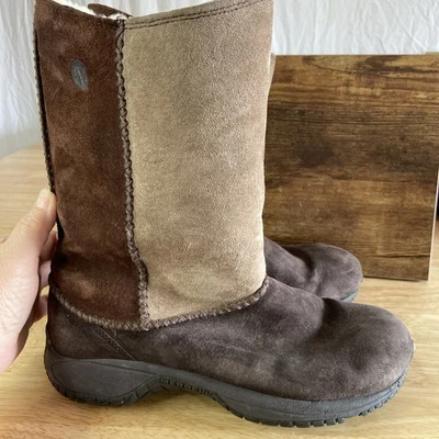 Botas Merrell Gamuza Cuero Dos Tonos Encore High Mujer’s Air Cushion Talla 8? Foto 1 de 4