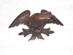 Antique Black Forest Carved Eagle Figure - Picture 1 of 5
