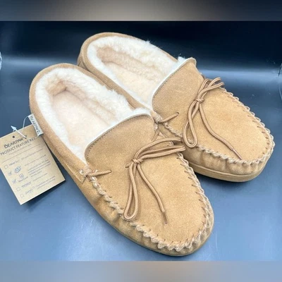 Mocasines BearPaw de gamuza tostada, para hombre talla:12, nuevos con etiquetas Foto 1 de 4
