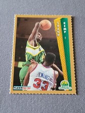 1992-93 Fleer "Golden Book" Basketball Perforated #NNO Shawn Kemp