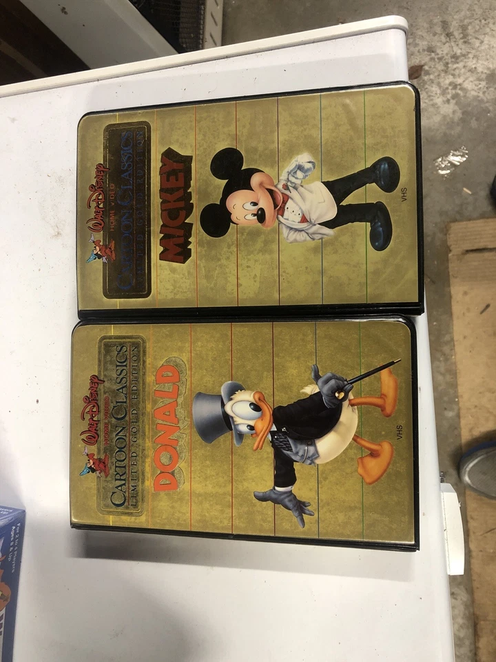DISNEY VHS MICKEY Donald CARTOON CLASSICS LIMITED GOLD EDITION SERIES . - Image 1 of 1