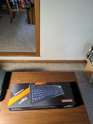 SteelSeries Apex 100 Keyboard  Blue Illuminated Backlit LED - Image 1 of 2