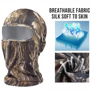 Real Tree Camo Full Face Mask Tactical Military Balaclava Hunting Face Cover - Picture 1 of 10