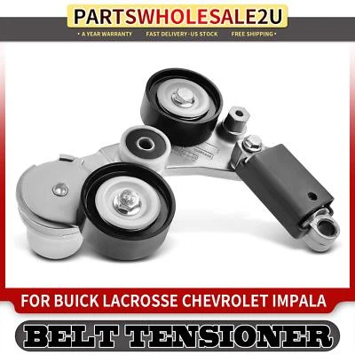Belt Tensioner w/ Pully for Chevrolet Malibu 08-10 13-14 Buick LaCrosse 2012-16 - Image 1 of 4
