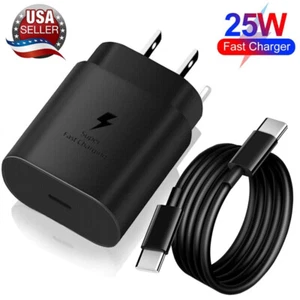 25w Super Fast Wall Charger + Type-C Cable For T-Mobile REVVL 6 Pro 6x 6 4+ 5G - Picture 1 of 19