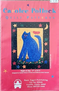 CAROLEE POLLOCK Quilt Pattern 17" x 21 1/4" NIGHT & DAY - Picture 1 of 1