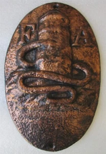 FA FIRE MARK: Fire Association of Philadelphia Insurance Co- Copper- MARKER/SIGN - Picture 1 of 4