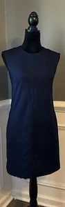 TRINA TURK NWT super stretch sleeveless navy blue shift dress size 0 - Picture 1 of 7