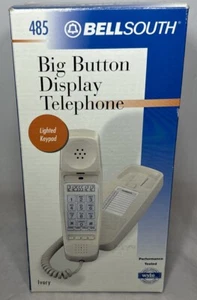 NUOVO! Telefono vintage Bellsouth 1990 display a pulsante grande - tasti illuminati, LCD 485 IV - Foto 1 di 7
