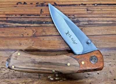 Elk Ridge Two Tone Pakkawood Gentleman's Pocket Knife ER-301 Veteran Owned - Image 1 of 4