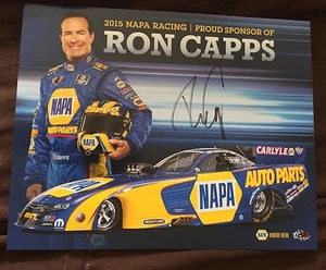 Ron Capps Signed Promo Card Funny Car Nhra Photo 2015 Autographed - Picture 1 of 1