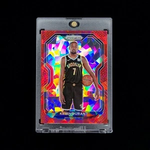 Kevin Durant -π 2020-21 NBA Panini Prizm Red Cracked Ice Prizm SP Parallel #81 - Picture 1 of 2