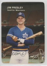 1985 Mother's Cookies Seattle Mariners Stadium Giveaway Jim Presley Rookie RC