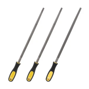 12in Round Mill Steel File Rasp With Handle Sharpening Shaping Tool - Picture 1 of 9
