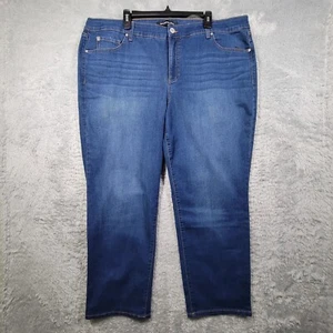 Bandolino Jeans Women 22W S Plus Mandie Stretch High Rise Straight Leg NWT 44x28 - Picture 1 of 11