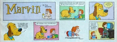 Marvin by Tom Armstong - lot of 52 color Sunday comic pages - 2001 Complete year - image 1 of 3