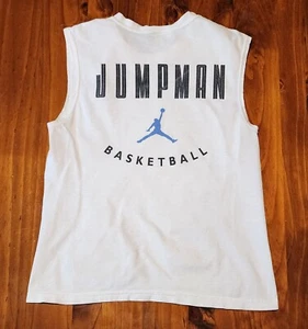 Vintage Air Jordan Tee Medium 1996 Men's Small Cutoff J11 Michael Jordan - Foto 1 di 6