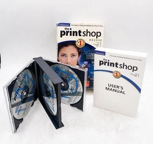 Broderbund The Print Shop 4 CD Set Deluxe Version 21 PC 2005 Big Box - Picture 1 of 1