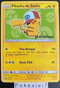 Carte Pokemon PIKACHU DE SACHA SM112 PROMO Soleil et Lune SL FR NEUF - Foto 1 di 1