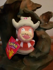 SLOWKING Pokemon Plush 6" Hasbro 2000 W Toosh Tag & Hang Tag NEW OLD STOCK - Picture 1 of 9
