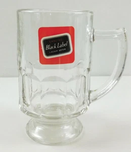 Carling Black Label Lager Beer Half Pint Glass Tankard Mug Crown Certified - Picture 1 of 6