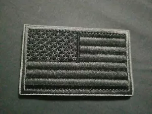 USA AMERICAN FLAG TACTICAL US MORALE MILITARY Covert BLACK OPS HOOK FASTEN PATCH - Picture 1 of 4