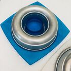 Vtg Donut Ring Aluminum Jell-O Gelatin Salad Mold Cake Ring Plastic Serving Tray