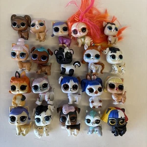 LOL SURPRISE PET LOT OMG HUGE - 20 Pieces : Cats Dogs Dolls Bunny Skunk Mga - Picture 1 of 10