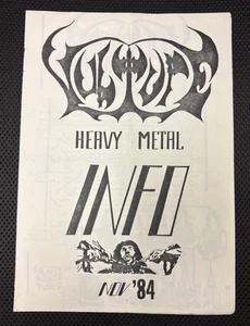 Heavy Metal Info - November 1984 - RARE 80s Metal Magazine / Zine - Picture 1 of 3