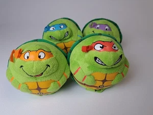 5" TY Beanie Ballz Lot (4) Donatello,Michaelangelo,Raph,Leo TMNT Ninja Turtles - Foto 1 di 9