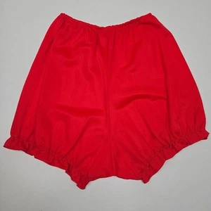 Slip donna vintage pin up bloomers gamba increspata rosso corallo fluo retrò - Foto 1 di 9